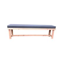 Wood4you - Banc de jardin - Rotterdam - coussin inclus,robustes banc en bois, terrasse, balcon, jardin meuble