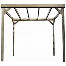 Box pergola, wooden diy kit , 1.8m x 4.2m (Natural finish)