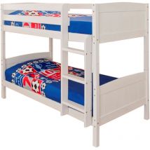 Wooden Bunk Bed in White