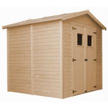 Wooden Garden Shed - Outdoor Storage with Windows – W8ft x L7ft x H7ft Timber Shiplap Shed - Garden Workshop - Bike, Tool Shed Storage Timbela M351