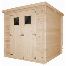 Wooden Garden Shed- Pent Shiplap Wooden Shed 7x7 ft/3,5 m2 - Sheds and Outdoor Storage - Wooden garden storage shed, 19 mm planks Timbela M309