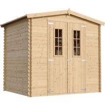 Wooden Garden Shed- Pent Shiplap Wooden Shed 8 x 7 ft /4.33 m2 - Sheds and Outdoor Storage - Wooden garden storage shed, 19 mm planks - Bike shed,