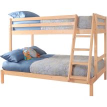 Wooden Triple Bunk Bed in Natural
