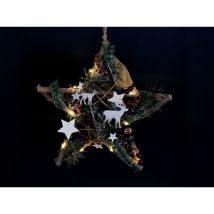 Woodlodge - Christmas Decoration 40 cm Woodland Star Deer Design