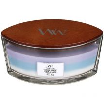 Woodwick - Bougie parfumée Ellipse, bleue (Calming Retreat), 453g