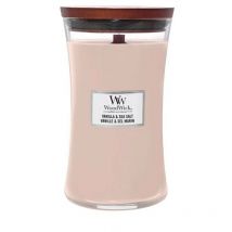 Candela clessidra grande large jar vanilla&sea salt - Woodwick