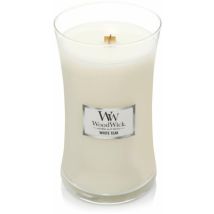 Woodwick White Teak Bougie Parfumée Design Sablier