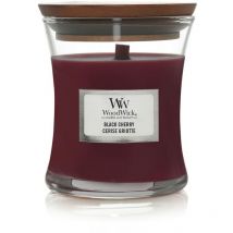 Woodwick - candela clessidra media medium jar black cherry