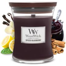 Candela profumata con Pluswick Innovation, foglia di paraffina e tuberosa, grande clessidra - Woodwick