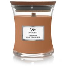 Candela clessidra hourglass mini jar santal myrrh Woodwick