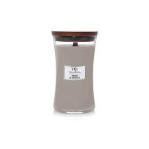 Woodwick - grande bougie parfumée en jarre avec mèche qui crépite, Au coin du feu, Temps de combustion jusqu'à 130 heures (93106E)