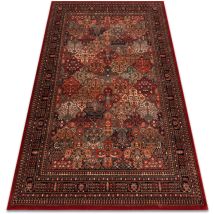 Rugsx - Wool carpet kashqai 4309 300 oriental, frame claret red 67x130 cm