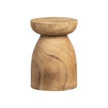 Whitelabel - Table D'Appoint En Bois Ø28cm - Naturel - Bink