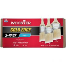 Wooster - Gold Edge - Semi-Oval Angle Sash - 3 Pack Brush Set