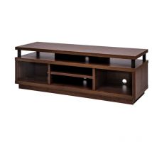 Porta TV/Mobile tv/tv Porta tv in legno/Porta tv con 5 ripiani aperti/TV fino a 55, Legno massello, fori passacavi, Ufficio, Soggiorno - tv Cabinet