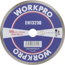 Workpro - Gsoscr-3 Disque À Tronçonner Diamanté 180 Mm 1 Pc(s) Céramique, Porcelaine, Marbre, Brique, Verre, Pierre À Cha
