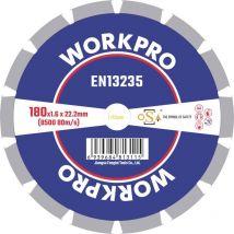 GSOSSE-3 Disque à tronçonner 180 mm 1 pc(s) Céramique, Porcelaine, Marbre, Brique, Verre, pierre à chaux, Grani - Workpro