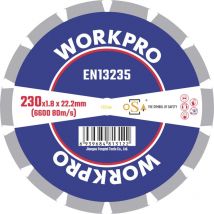 Workpro - GSOSSE-4 Trennscheibe 230 mm 1 St. Keramik, Porzellan, Marmor, Mauerwerk, Glas, Kalkstein,