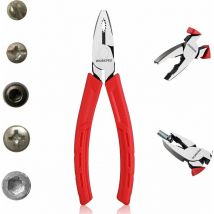 Workpro - Pince Universelle en Cr-V 165mm avec Denture pour Serrer ou Tirer les Vis et Boulons, et Poignée Confortable pour Bricolage, Réparation et