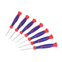 Set Mit 7 Präzisionsschraubendrehern (3 Kreuzschlitzschraubendreher + 4 Flach) Workpro
