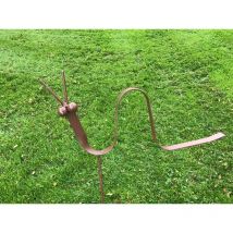Worm Garden Art - Steel - W53.3 x H53.3 cm - Bare Metal/Ready to Rust
