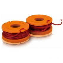Worx - Ersatzfaden Spulen 2x 3m, 1.65mm 2er-Set für WG157E & WG163E
