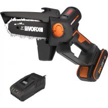 Nitro - Elagueuse - Mini tronçonneuse sans fil 20V - 2Ah - Lame de 12 cm - WG325E (Livrée avec une batterie et chargeur, moteur brushless,