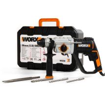 Worx Martello Tassellatore 3in1 Wx339 800w Perforazione A Martello Perforazione Scalpellatura Mandrino Sds