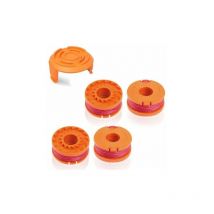 Worx Wa0004.1 Bobina di ricambio Long Life per rasaerba Worx 20 V Ø 1,65 mm/3 m compatibile con Wg150, Wg151.5, Wg160, Wg163E.2, Wg163E.1, Wg174,