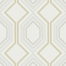 WOW - Vliestapete - Art Deco Chic Ivory - Weiß - 1005x52 cm