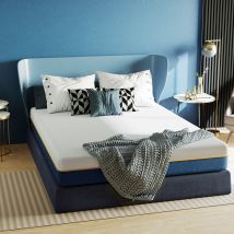 Wowttrelax - Memory Foam Matratze 90x200 fur kleines bett Schlafsofa-Matratzen Höhe 20 cm - Schwamm, Weiß