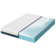 Wowttrelax - Memory Foam Matratze 80x190 fur kleines bett Schlafsofa-Matratzen Höhe 20 cm - Schwamm, Weiß