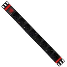 Wp Rack Wpn-pdu-g01-08 Regleta Negra 8 Salidas Ac