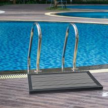 Vingo - wpc Bodenelement Gartendusche Bodendusche Campingdusche Rutschfest Bodenplatte