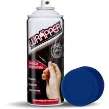 Wrapper, Pellicola Spray Rimovibile, 400 Ml - Blu Metallizzato