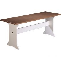 WrightC Sitzbank Weiss, Braun.