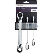 4 in 1 Gear Wrench CrV 3er Set 8 - 19 mm 100110 - Ws24