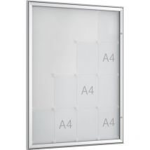 Drehtürschaukasten 16 x din A4 B930xH1275mm Rahmen eckig für Innenbereich