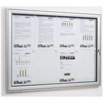 Drehtürschaukasten 8 x din A4 B930xH680mm Rahmen eckig für Innenbereich