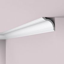 WT17 WALLSTYL Moulure de plafond Polystyrène HD Noël & Marquet 95 x 95 x 2000 - 1 pièce