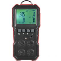 WT8812 4-In-1 Compound Gas Measurement Monitor LEL/O2/H2S/CO Gas Monitor lcd Display Sound Light Vibration Alarm Data Record With 4 Forms Alarm