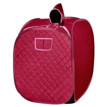 80 × 80 × 100 cm con generatore di vapore Box sauna singolo da 2,5 litri (rosso vino)