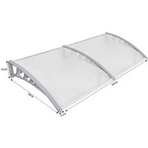 Wyctin - Bricolaje Toldo para puertas y ventanas 100×200 cm