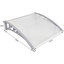 Marquesina de puerta 80×120 cm (transparente) - Wyctin