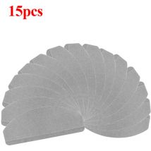 WYCTIN Un juego de 15 alfombrillas de escalera autoadhesivas grises de 65×21×4 cm