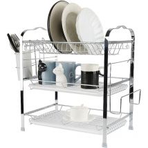 Wyctin - Hofuton Égouttoir de Cuisine pour Vaisselle Égouttoir à Trois Couches Égouttoir Rack Étage Créative Cuisine Vaisselle Stockage Rack Type 1