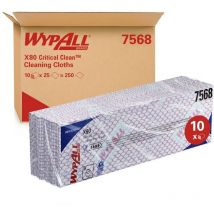 Wypall - X80 Critical Clean Wiping Cloths - 10 Packs