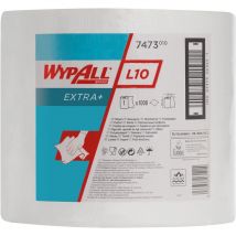 L10 Extra+ Panni per pulizia Bobina grande 7473 - 1 rotolo x 1.000 fogli a 1 velo, colore bianco - Wypall