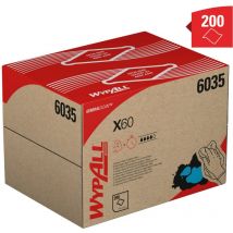 Lingettes de nettoyage général Wypall X60 6035 - blanches - 426 x 317mm x 200 ( Prix pour boîte de 200 )