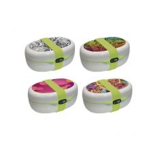 Contenitore Cibo Frigobox X-Food Mood Giostyle 4 Decori Contenitore Alimenti